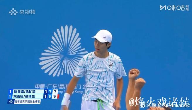 商竣程率领北京队摘得十五运会网球青年组男团冠军